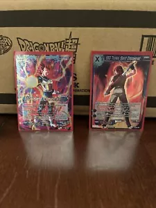 Dragon Ball Super TCG Realm of God Pre-Release Promo SSG Vegeta & SSG Trunks - Picture 1 of 1