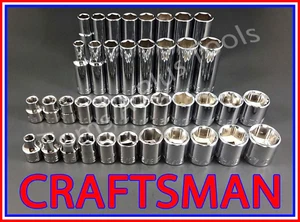 CRAFTSMAN TOOLS 39pz Set chiave a cricchetto corta e profonda 3/8 SAE METRIC 6 punti - Foto 1 di 4