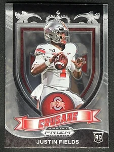 JUSTIN FIELDS 2021 Panini Prizm Draft Picks Crusade Rookie RC #163 | Ohio State - Picture 1 of 2