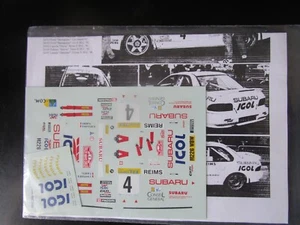 DECAL C.B.COM SUBARU IMPREZA IGOL RALLYE MONTE CARLO 1996 BEGUIN 1/24 HASEGAWA - Imagen 1 de 6