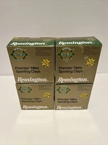 4 Remington Premier Nitro Sporting Clay 12 Ga. Shotgun Shells Empty Shell Box - Picture 1 of 8