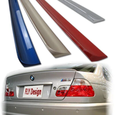 Spoiler Auto Compatibile Con BMW E46 316I 318I 320I 325I 330I, In Titan Argento - Immagine 1 di 4
