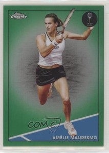 2021 Topps Chrome Green Refractor /75 Amelie Mauresmo Amélie #43 Rookie RC
