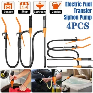 Bomba de transferencia de agua de combustible líquido con batería alimentada por 4 piezas Boquilla de control de flujo de 2,4 GPM - Imagen 1 de 11