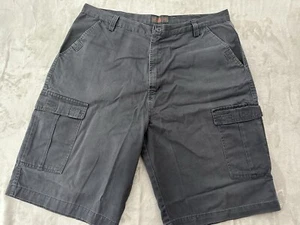 Swiss Cross Cargo Shorts Mens Size 40 Gray Hiking Fishing Outdoors Flap Pockets - Picture 1 of 13