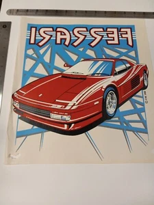 Ferrari 1989 Cool Style vintage (estilo HIP-HOP original planchado/transferencia de calor) - Imagen 1 de 1