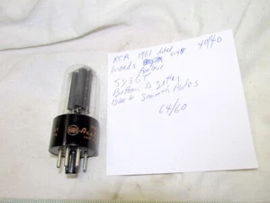 1961 RCA 5Y3GT Tube Branded Wards Airline Tests NOS Black Plates D Getter - Picture 1 of 7