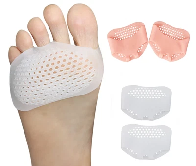 BARGAIN WELLS 2x Fuß Mittelfuß Pads Ball Gel Schmerzkissen Einlegesohlen Unterstützung Neuroma UK Relief