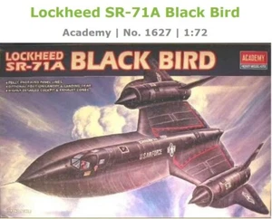 Lockheed SR-71A Black Bird Academy 1627 1:72 unassembled aircraft model - Bild 1 von 6
