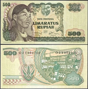 INDONESIEN P109 * 500 RUPIAH * ND 1968 * AU * USA VERKÄUFER - Bild 1 von 1