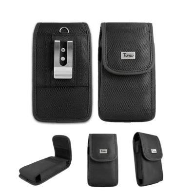 Funda con cinturón de nailon resistente vertical para Samsung Galaxy J3 2018/J337 Foto 1 de 4