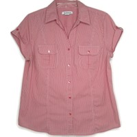 liz claiborne womens v neck short sleeve blouse