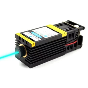 488nm 80mW 12V Sky Blue Dot Laser Diode Module With Fan TTL Modulation DIY - Picture 1 of 6