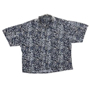 Vintage Dockers Floral Patterned Linen Rayon Blend Short Sleeve Shirt L XL XXL - Picture 1 of 4