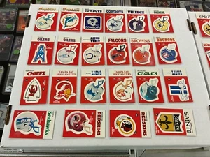 1988 NFL team schedule stickers lot of 65 total - Picture 1 of 4