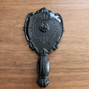 Espejo de mano ANNA SUI negro 15 cm/5,9" usado - Imagen 1 de 2