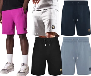 BELSTAFF DESIGNER COTTON FLEECE SWEAT JOGGER SHORTS SUMMER RRP £110 - Picture 1 of 21