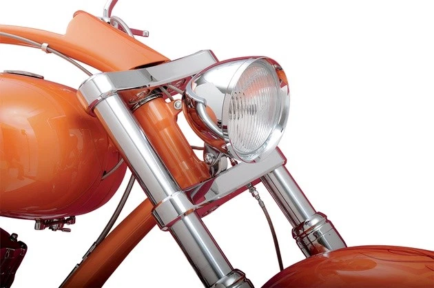 Accutronix Elite 49 mm triple árbol 3 grados cromo Harley Davidson Dyna 2006 Foto 1 de 1