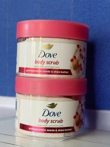 2x Dove Body Scrub Pomegranate Seeds & Shea Butter 10.5 oz Exfoliating Polish - Picture 1 of 3