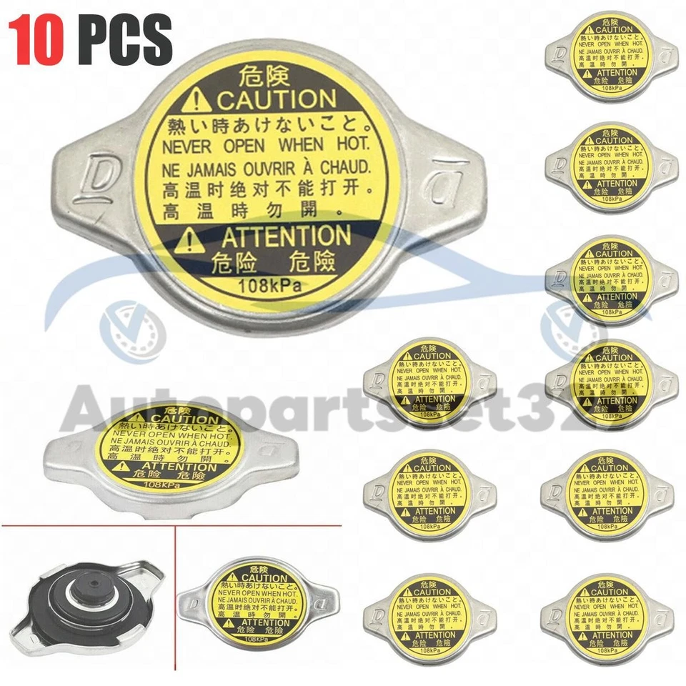 10PCS Radiator Cap 108KPa 16401-20353 Replacement Toyota 2001-2017 Camry Corolla - Image 1 of 4