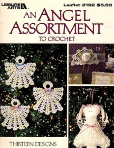 LEISURE ARTS AN ANGEL ASSORTMENT TO CROCHET 13 DESIGNS BY EUNICE SVINICKI - Picture 1 of 4