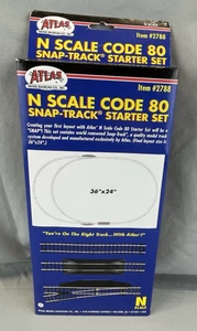 Atlas # 2788 Snap Track Starter Set N Scale Code 80 New In Open Box - Picture 1 of 4