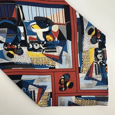 Corbata de vino vintage de moda bellas artes LTD colección Picasso 1926 Foto 1 de 4