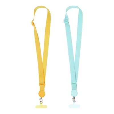 2er Pack Verstellbares Handy Schlüsselband für Smartphones, Fruchtgrün/Gelb - Bild 1 von 4