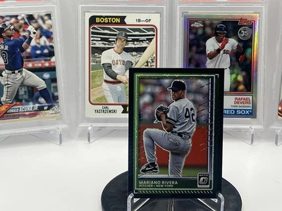 Donruss Optic #33 Mariano Rivera 2025 INSERTO NEGRO PRIZM Nueva York Foto 1 de 4