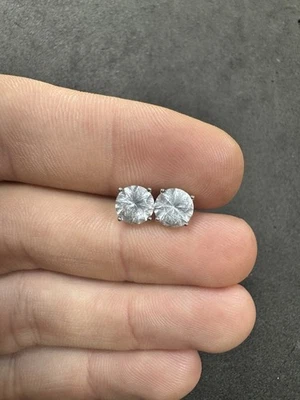 Lote de joyas de aretes de zafiro transparente 925 de plata de ley SUN de 1,4 g X Foto 1 de 4