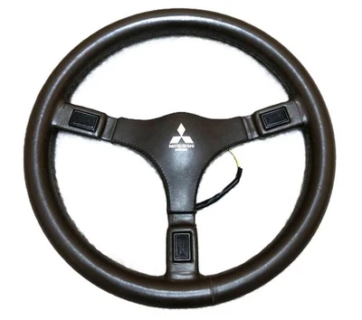 Italvolanti Formel Steering Wheel 40cm Mitsubishi Genuine OEM Dark Brown Lancer - Image 1 of 4
