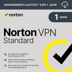 Norton VPN Standard 2025 1 urządzenie 1 rok | Internet Security BEZ ABONA - Zdjęcie 1 z 10