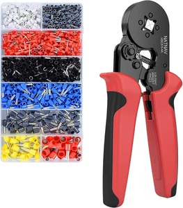 NATNAV Crimpadora 0,25-10Mm², 1300 Piezas Terminales Eléctricos, 8 Tipos Puntera - Imagen 1 de 12