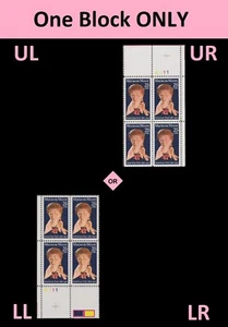 US 2449 Marianne Moore 25c plate block 4 MNH 1990 - Picture 1 of 1