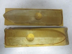 52 Chevrolet Passenger Plastic Parking Light Lense Pair GLO-BRITE PLP-711 - Picture 1 of 4