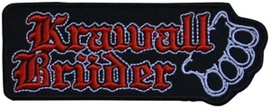 KRAWALLBRÜDER - Schlagring - 11,2 x 4,4 cm - Patch - 166008 - Bild 1 von 1