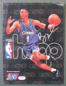 Anfernee ""Penny"" Hardaway autografiado 1996-97 programa AROS PSA/ADN - Imagen 1 de 3
