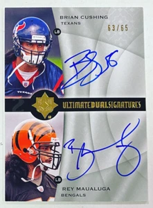 2009 Upper Deck Ultimate Collection Rey Maualuga Brian Cushing Rookie Auto /65 - Picture 1 of 3
