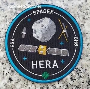 ESA Space Falcon9 HERA Asteroid Dimophos Mission logo patch  sew on embroidery - Bild 1 von 2