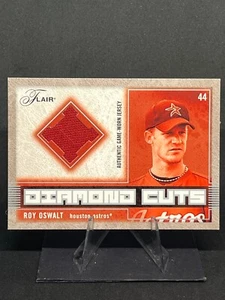 Camiseta Roy Oswalt 2003 Fleer Flair corte diamante usada en el juego #dc-ro Houston Astros - Imagen 1 de 2