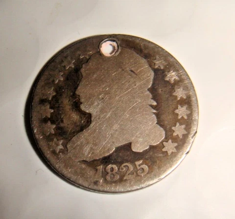 1825 Bust Dime 10c GOOD Cover