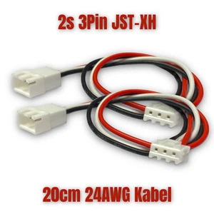 ✅ 2x 2S 3Pin Balancer Verlängerung Ladekabel JST-XH 20cm RC Lipo Kabel Akku 7,4V - Bild 1 von 14
