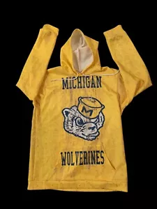 UNIVERSITY OF MICHIGAN WOLVERINES HOODY HOODIE XXXL 3XL EXCELLENT - Picture 1 of 6