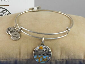 Alex and Ani Silver WEAR FOR MEMORIES Coastal Vibe SO CAL Bracelet A17EBSCLRS 