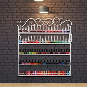Weiß Nagellackregal Set Wandregal Nagellackständer Nagellack Display Kosmetik DE - Bild 1 von 9