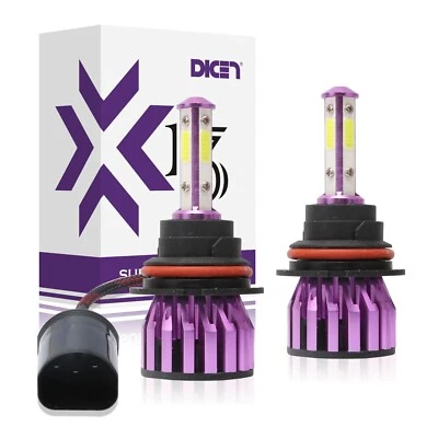 3000W 300000LM LED Headlight Kit HB1 9004 Hi/Lo Beams 6000K White Bulbs 4-Sided - Image 1 of 4