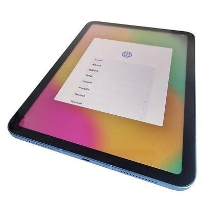 Apple iPad 10th Gen Blue 64GB Wi-Fi+5G (Unlocked) A2757 Batt🔋Health90% • iOS 16 - Image 1 of 4