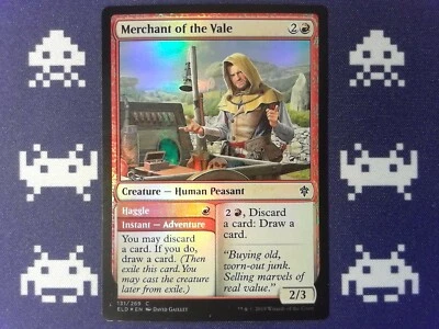 Foil Merchant of the Vale // Haggle	 Showcase - Magic the Gathering MTG - Red - Image 1 of 2