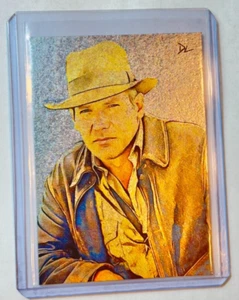 Indiana Jones Platinum Plated Artist Signed “Harrison Ford” Trading Card 1/1 - Picture 1 of 2