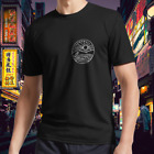 Cornwall Beach South England Emblem Black T-Shirt Funny Logo Tee Men's T-Shirt
